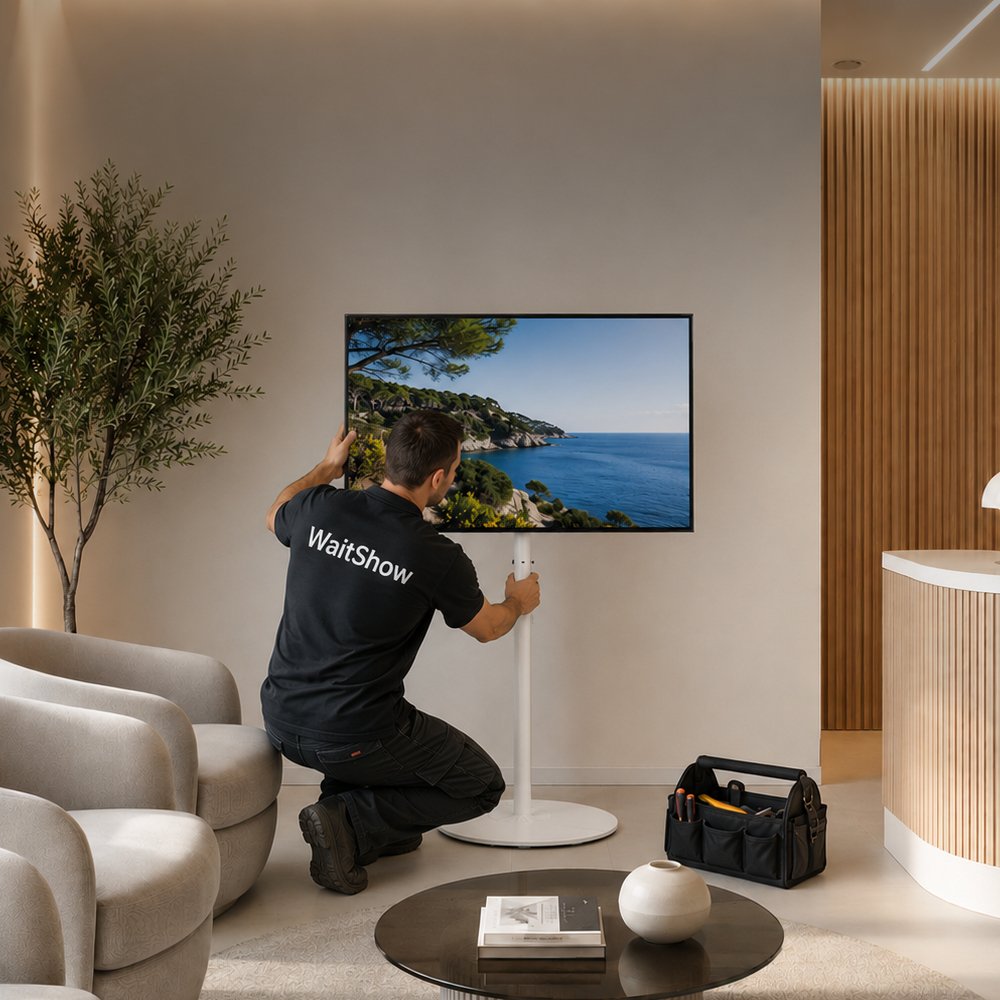 Solutions d'installation WaitShow pour salle d'attente
